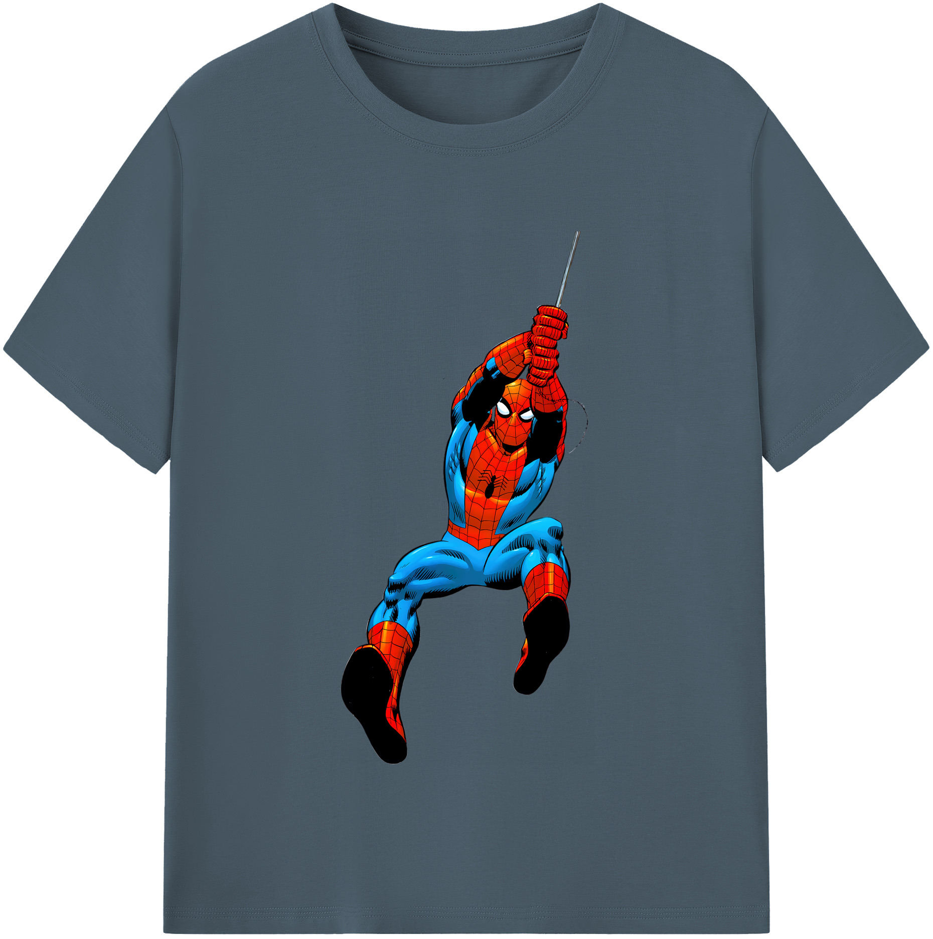 （画像用） Spider Man スパイダーマン 綿100％半袖Tシャツ（フロントプリント）